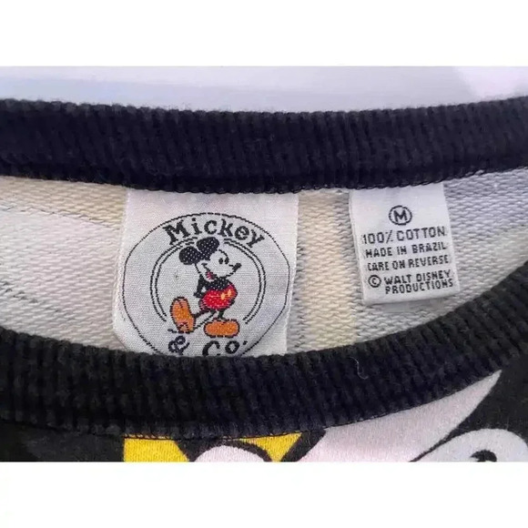Vintage Mickey Mouse Sweatshirt Medium Mickey & Co. Size by JG Hook 1980's - Picture 6 of 6